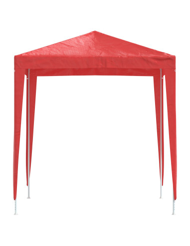 Tenda Party 200 x 200 x 240 cm Rosso PE e Acciaio