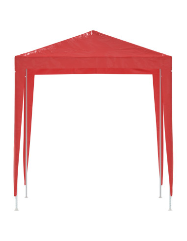 Tenda Party 200 x 200 x 240 cm Rosso PE e Acciaio