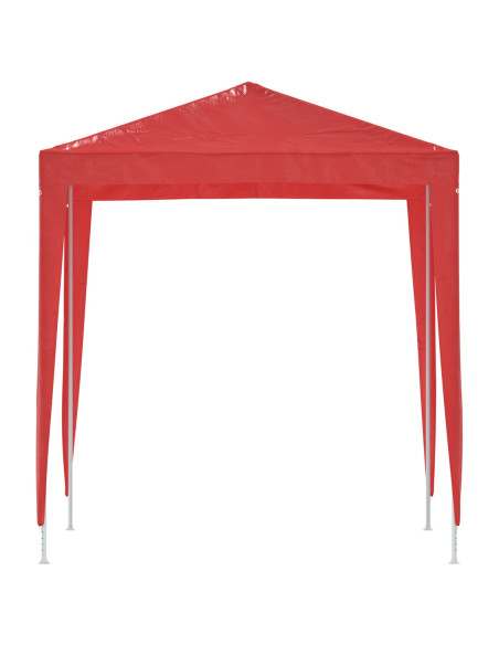 Tenda Party 200 x 200 x 240 cm Rosso PE e Acciaio