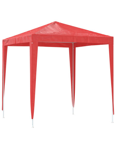 Tenda Party 200 x 200 x 240 cm Rosso PE e Acciaio