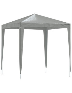 Tenda Party 200 x 200 x 240 cm Grigio Chiaro PE e Acciaio 2