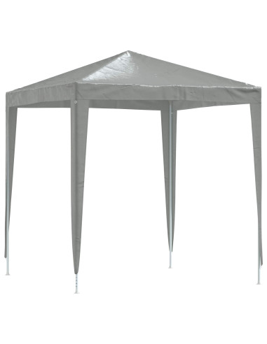 Tenda Party 200 x 200 x 240 cm Grigio Chiaro PE e Acciaio