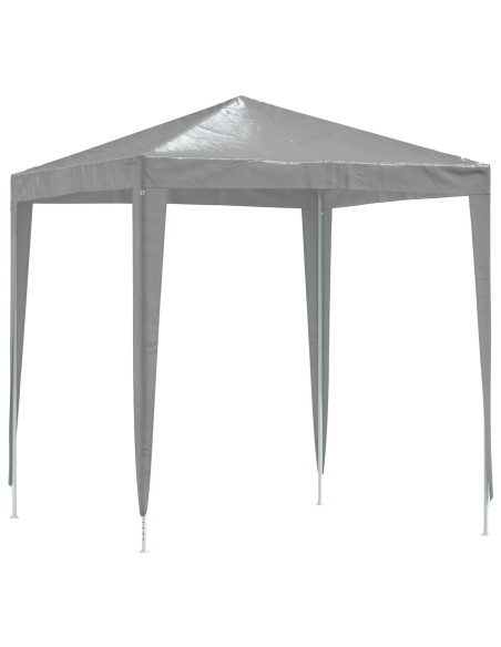 Tenda Party 200 x 200 x 240 cm Grigio Chiaro PE e Acciaio