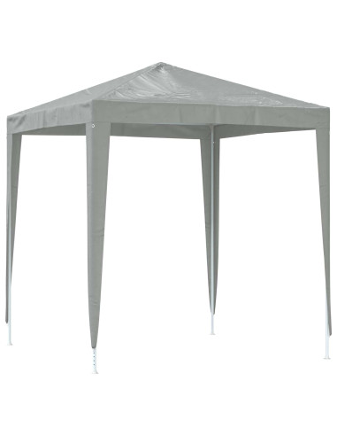 Tenda Party 200 x 200 x 240 cm Grigio Chiaro PE e Acciaio