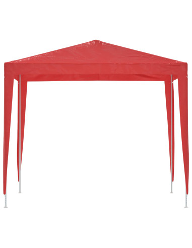 Tenda Party 250 x 250 x 240 cm Rosso PE e Acciaio