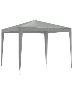 Tenda Party 250 x 250 x 240 cm Grigio Chiaro PE e Acciaio 2