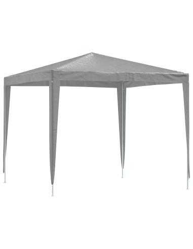Tenda Party 250 x 250 x 240 cm Grigio Chiaro PE e Acciaio