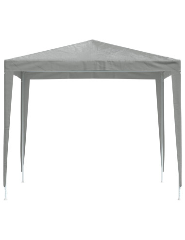 Tenda Party 250 x 250 x 240 cm Grigio Chiaro PE e Acciaio