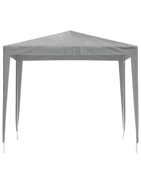 Tenda Party 250 x 250 x 240 cm Grigio Chiaro PE e Acciaio