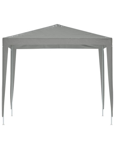 Tenda Party 250 x 250 x 240 cm Grigio Chiaro PE e Acciaio