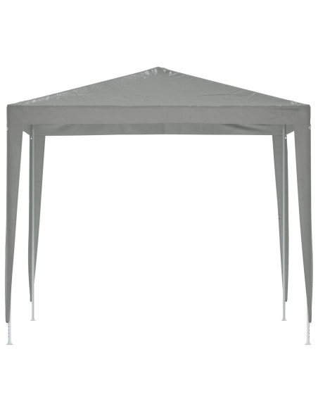 Tenda Party 250 x 250 x 240 cm Grigio Chiaro PE e Acciaio