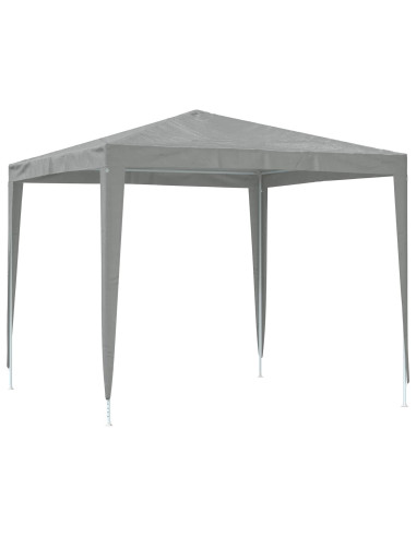 Tenda Party 250 x 250 x 240 cm Grigio Chiaro PE e Acciaio