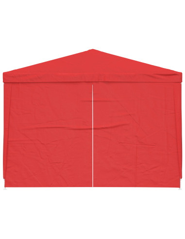 Tenda Party 300 x 300 x 255 cm Rosso PE e Acciaio