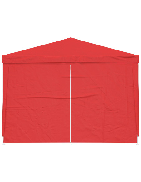 Tenda Party 300 x 300 x 255 cm Rosso PE e Acciaio