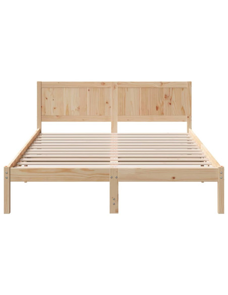 Struttura del letto Marrone 160 x 200 cm Legno massello di pino