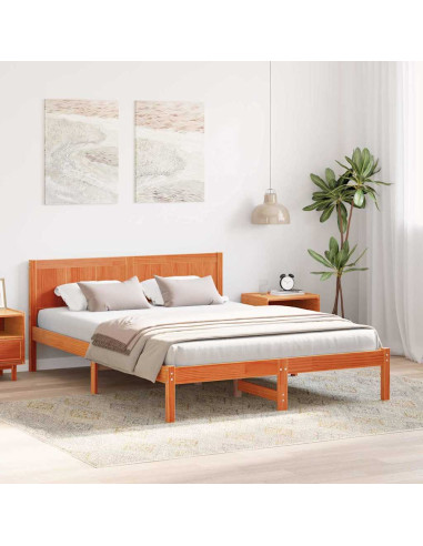 Struttura del letto Marrone 160 x 200 cm Legno massello di pino