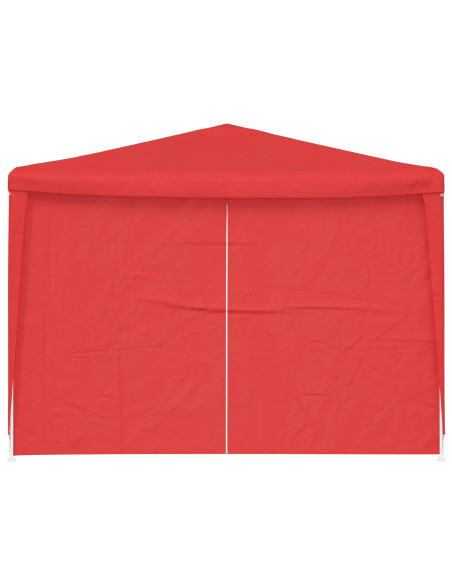 Tenda Party 900 x 300 x 255 cm Rosso PE e Acciaio