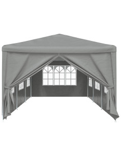 Tenda Party 900 x 300 x 255 cm Grigio Chiaro PE e Acciaio 2