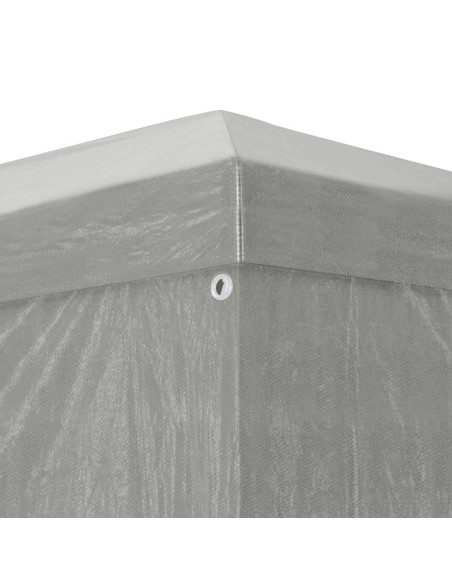 Tenda Party 900 x 300 x 255 cm Grigio Chiaro PE e Acciaio