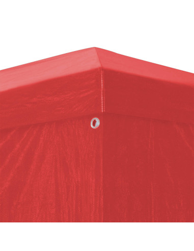 Tenda Party 1200 x 300 x 255 cm Rosso PE e Acciaio