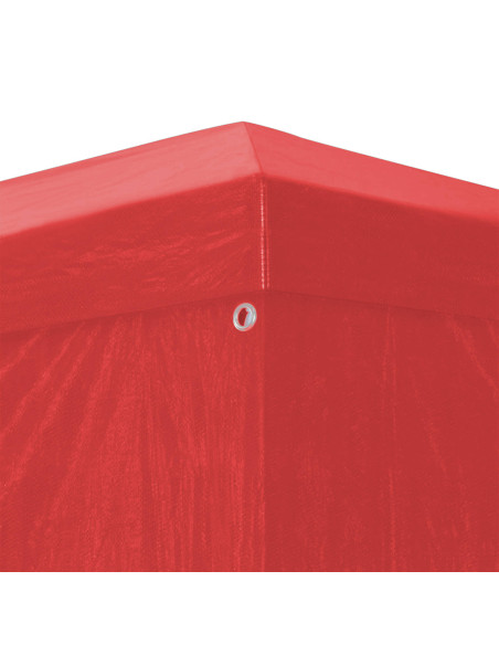 Tenda Party 1200 x 300 x 255 cm Rosso PE e Acciaio