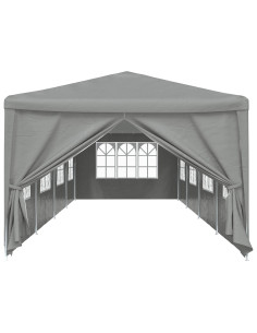 Tenda Party 1200 x 300 x 255 cm Grigio Chiaro PE e Acciaio 2