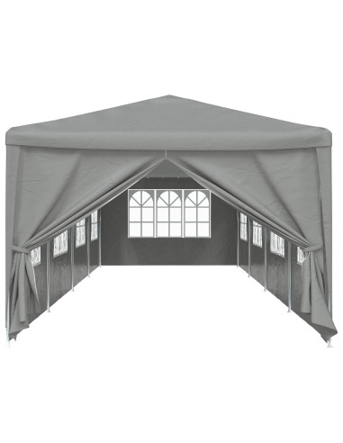 Tenda Party 1200 x 300 x 255 cm Grigio Chiaro PE e Acciaio