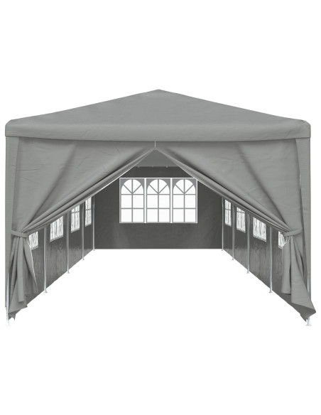 Tenda Party 1200 x 300 x 255 cm Grigio Chiaro PE e Acciaio