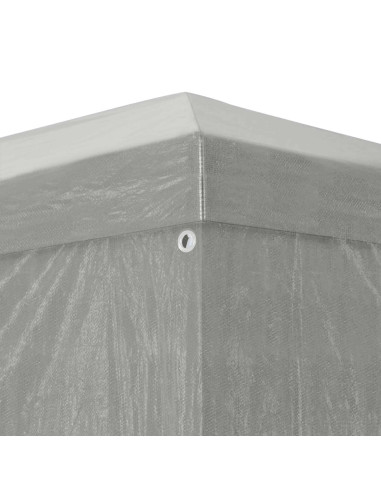 Tenda Party 1200 x 300 x 255 cm Grigio Chiaro PE e Acciaio
