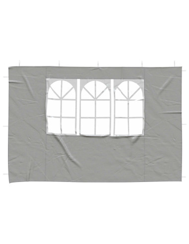 Parete per tenda da festa 2 pcs 300 x 195 cm Grigio Chiaro