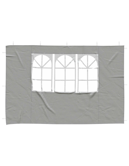 Parete per tenda da festa 2 pcs 300 x 195 cm Grigio Chiaro
