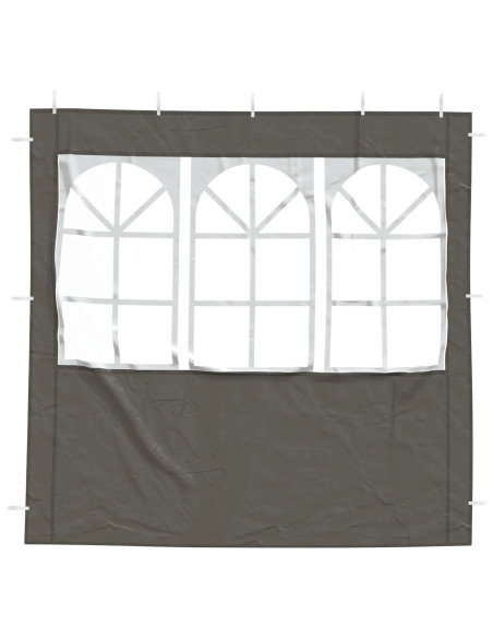 Parete per tenda da festa 2 pcs 200 x 195 cm Antracite