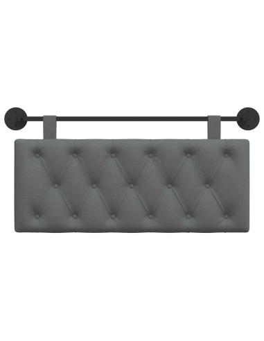 Testata appesa Grigio scuro 110 x 55 x 7 cm Tessuto