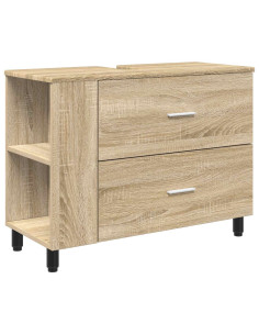 Mobile sotto lavello con cassetto rovere sonoma 80 x 35 x 60 cm 2