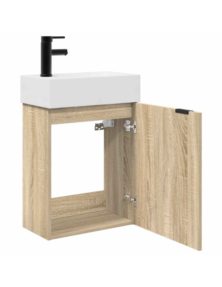 Mobile da Bagno con porta Rovere Sonoma 45,5 x 22,5 x 84 cm