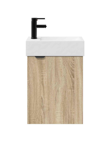 Mobile da Bagno con porta Rovere Sonoma 45,5 x 22,5 x 84 cm
