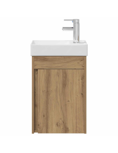 Mobile da bagno con lavabo con archiviazione Rovere artigianale