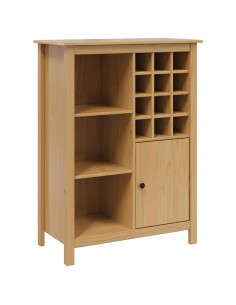 Mobile per vino HILL Marrone miele 79.5 x 40 x 107.5 cm 2