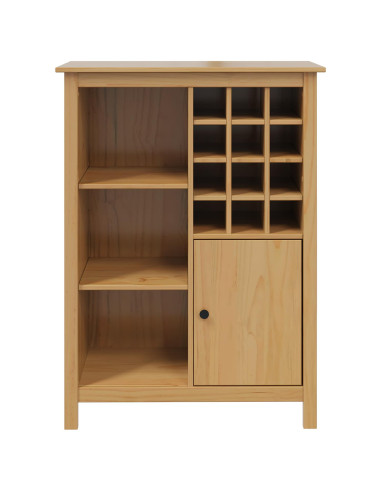 Mobile per vino HILL Marrone miele 79.5 x 40 x 107.5 cm