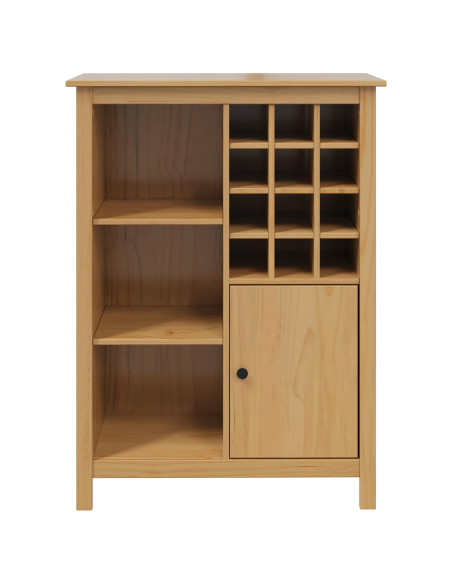Mobile per vino HILL Marrone miele 79.5 x 40 x 107.5 cm