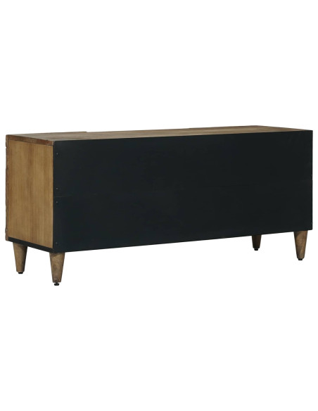 Mobile TV Marrone 105 x 33,5 x 46 cm Legno di mango massello
