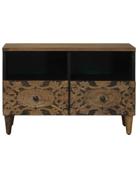 Mobile TV Marrone 70 x 33,5 x 46 cm Legno di mango massello