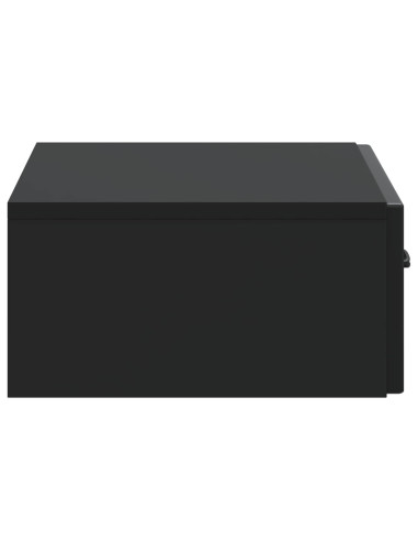 Tavolino da Parete Laterale Nero 59 x 34,5 x 17 cm