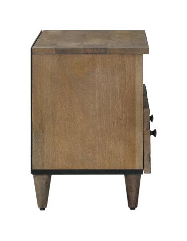 Mobile TV Marrone 70 x 33,5 x 46 cm Legno di mango massello