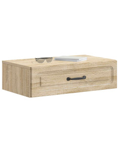 Tavolino da Parete Laterale Rovere Sonoma 59 x 34,5 x 17 cm 2