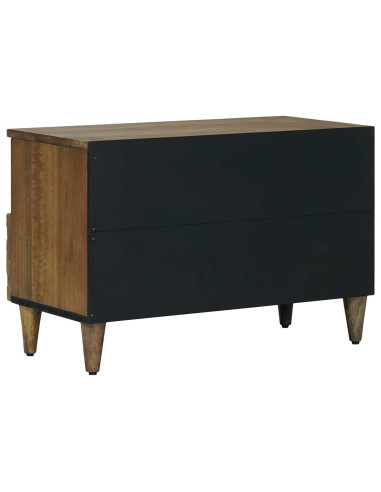 Mobile TV Marrone 70 x 33,5 x 46 cm Legno di mango massello