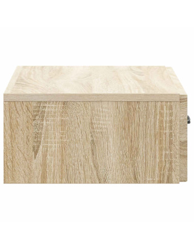 Tavolino da Parete Laterale Rovere Sonoma 59 x 34,5 x 17 cm