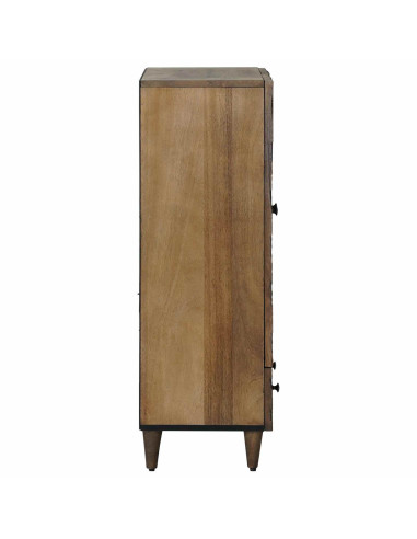 Mobile Alto Marrone 60 x 33,5 x 100 cm Legno di mango massello