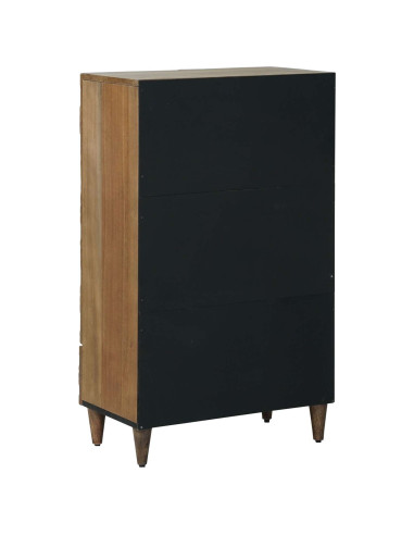 Mobile Alto Marrone 60 x 33,5 x 100 cm Legno di mango massello