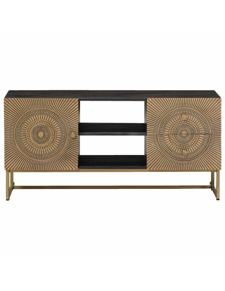 Mobile TV con cassetto con lo scaffale Ottone 105 x 30 x 50 cm